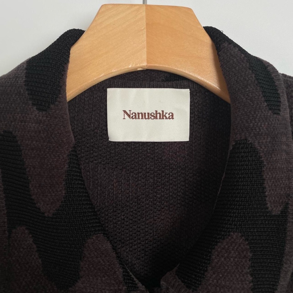 Nanushka Wavy Patterned Cardigan